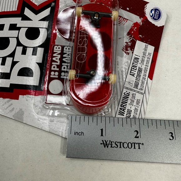 Tech Deck PlanB GUSTAVO Common Skateboard Fingerboard Red New - Picture 9 of 10